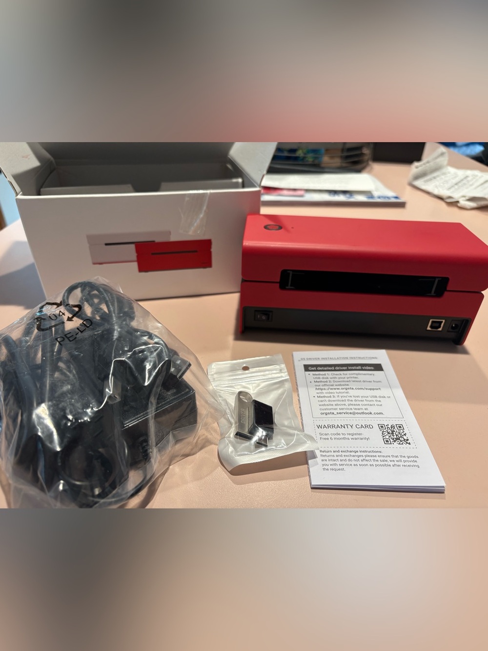 Orgsta Shipping Label printer